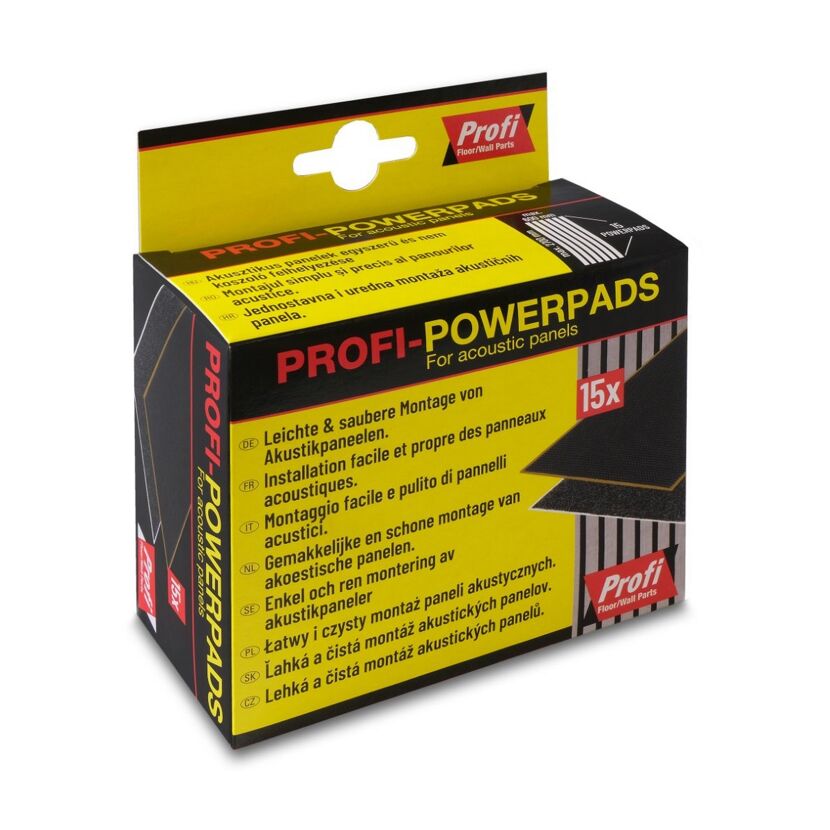 Profi-Powerpads zur Montage von Akustikpaneelen