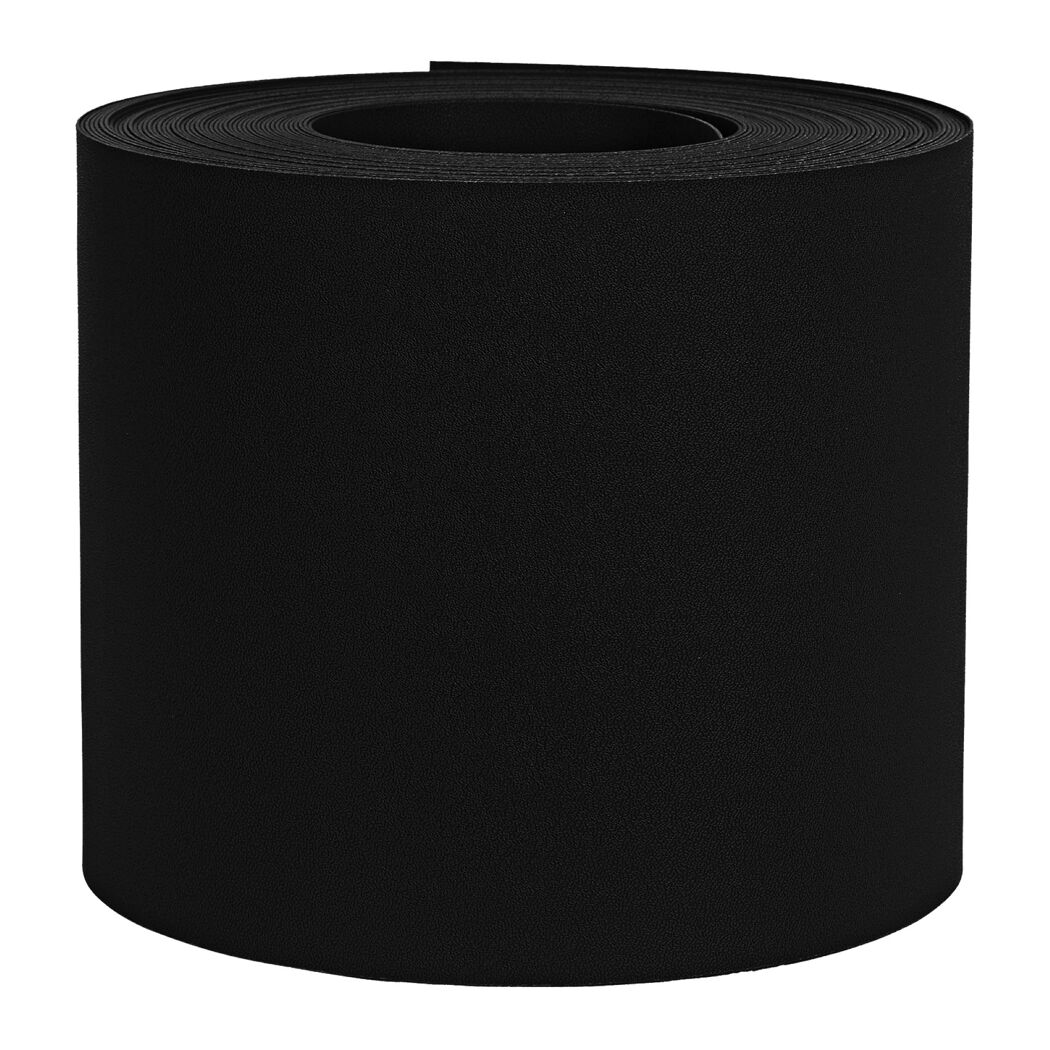 Sichtschutzstreifen 'Exclusive' schwarz genarbt 2500 x 19 cm, für Stabmattenzaun