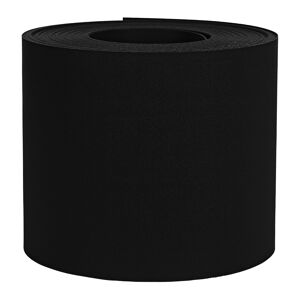 Sichtschutzstreifen 'Exclusive' schwarz genarbt 2500 x 19 cm, für Stabmattenzaun