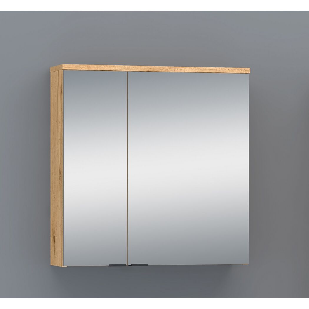 Spiegelschrank 'Alberi' eichefarben 61,6 x 60,2 x 16,3 cm