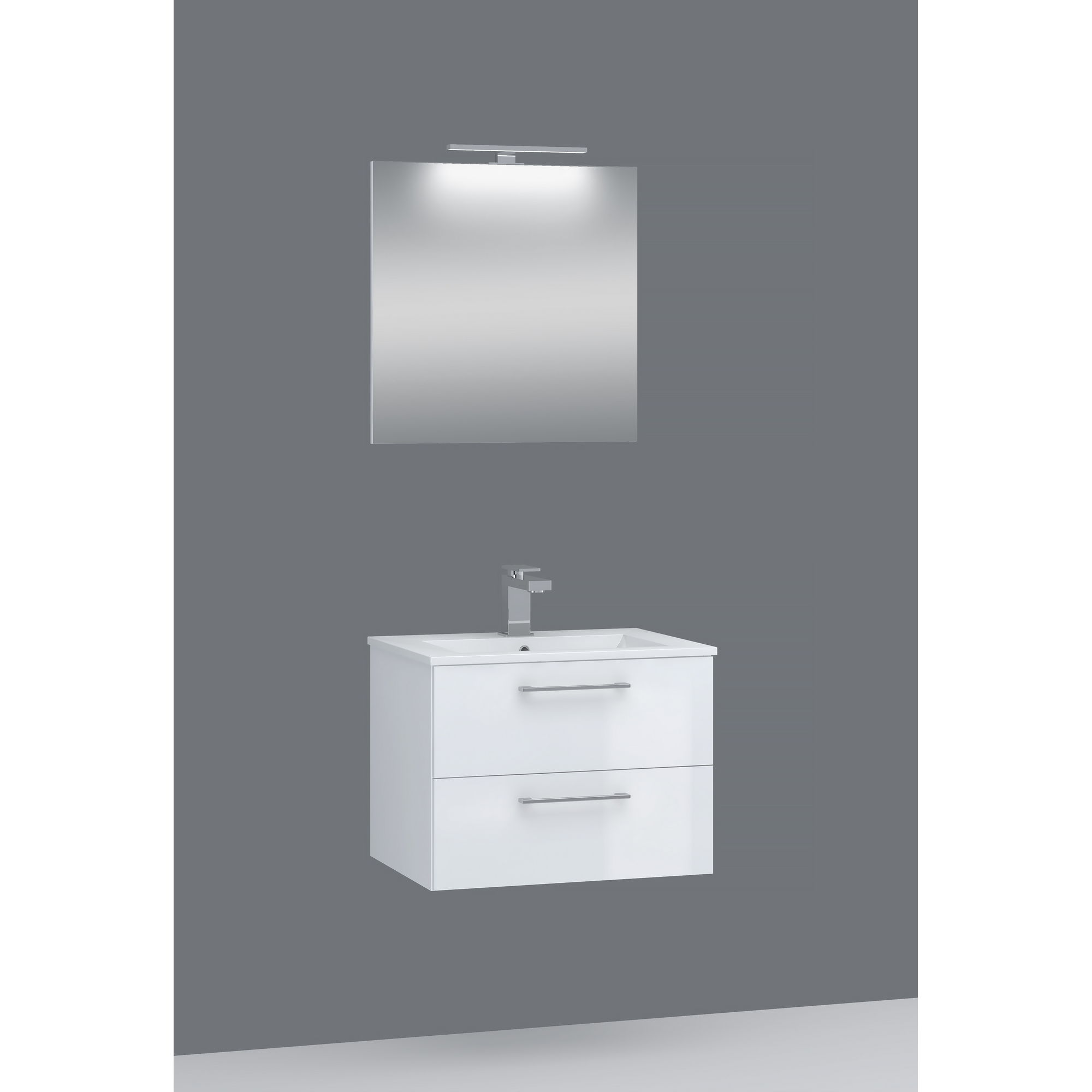 Badmöbelset 'Kombi' 3-teilig weiß