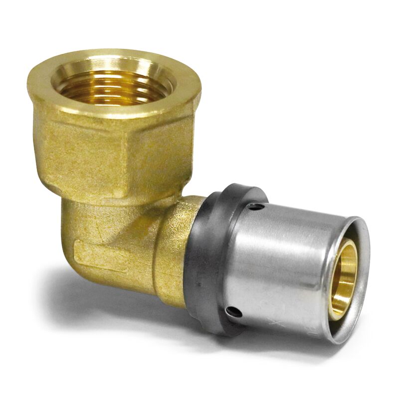Pressfitting-Winkel 90° Ø 20 x 2,0 mm 1/2" IG