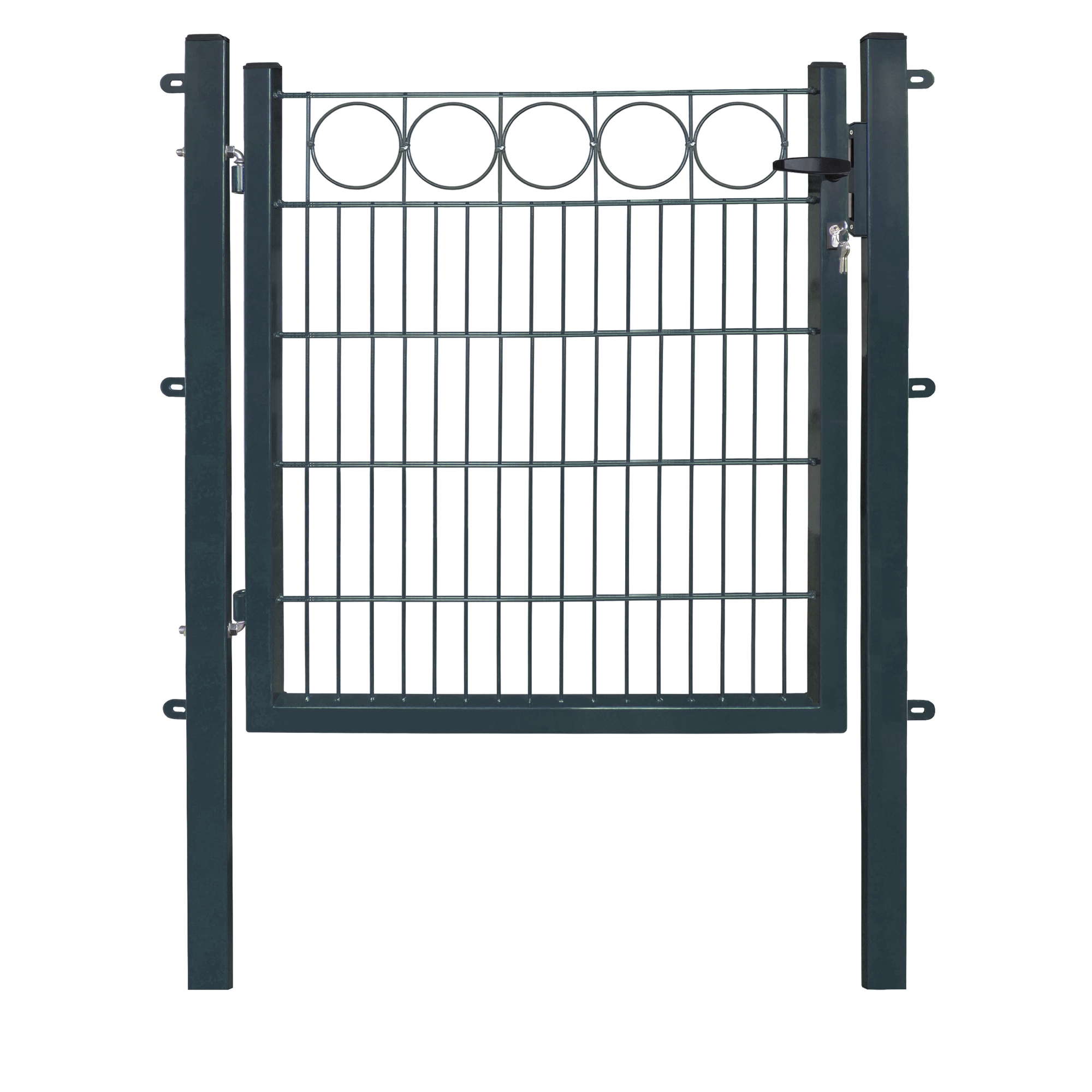 Gartentor 'Exclusive' anthrazit 100 x 100 cm, mit Ringdekor