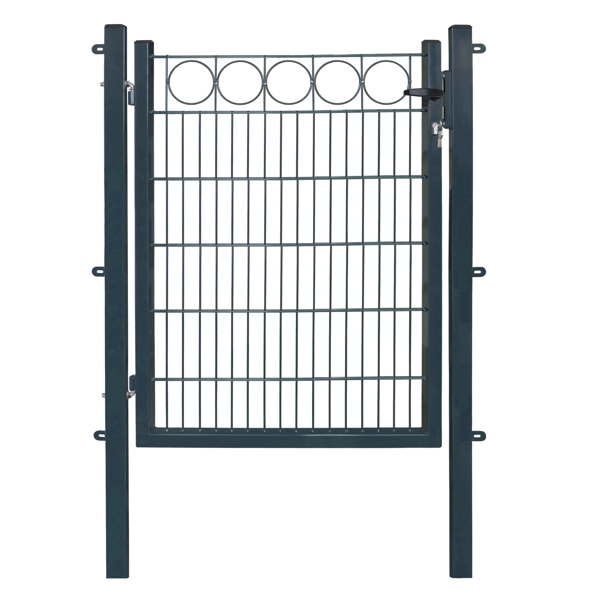 Gartentor 'Exclusive' anthrazit 100 x 120 cm, mit Ringdekor