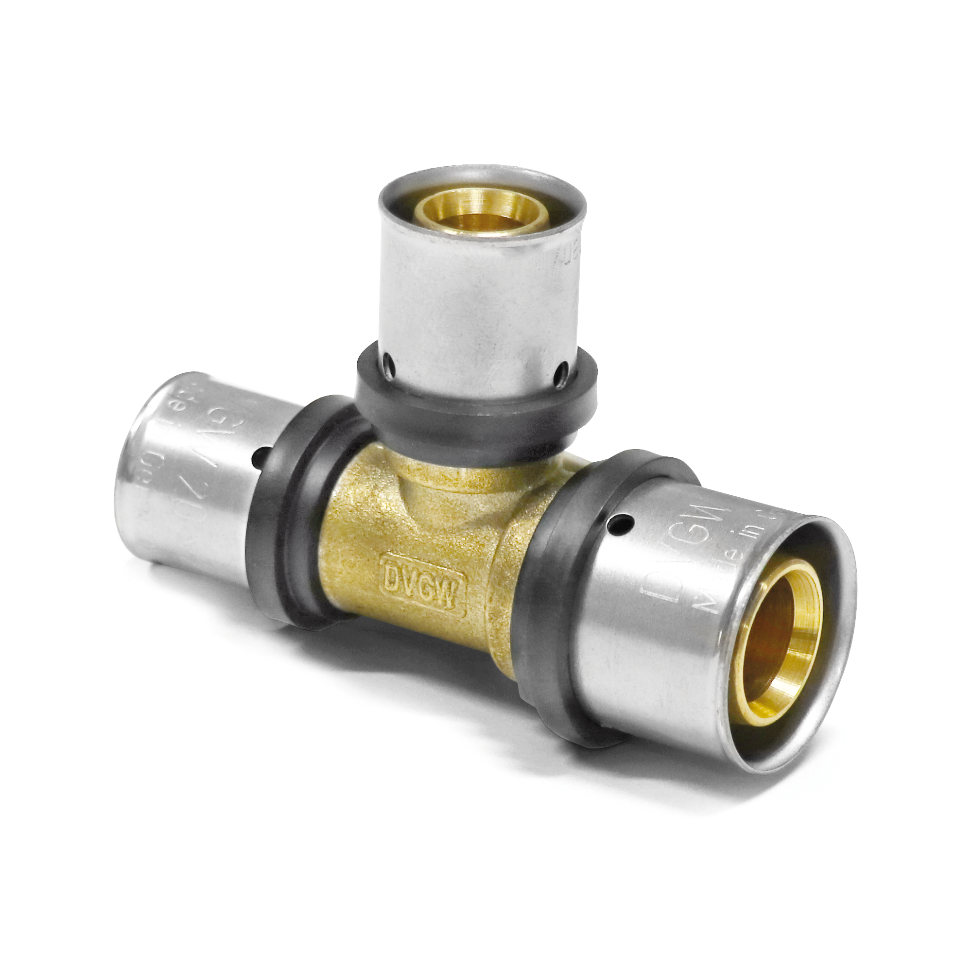 Pressfitting-T-Stück reduziert 20 x 2,0 - 16 x 2,0 mm