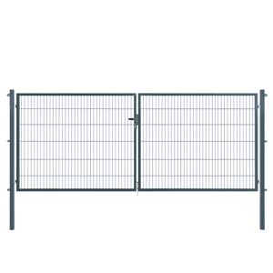 Doppeltor 'Essential' anthrazit 400 x 120 cm, mit Zaunanschluss