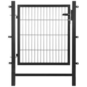 Gartentor 'Easy' anthrazit 100 x 80 cm, mit Pfostenrahmen