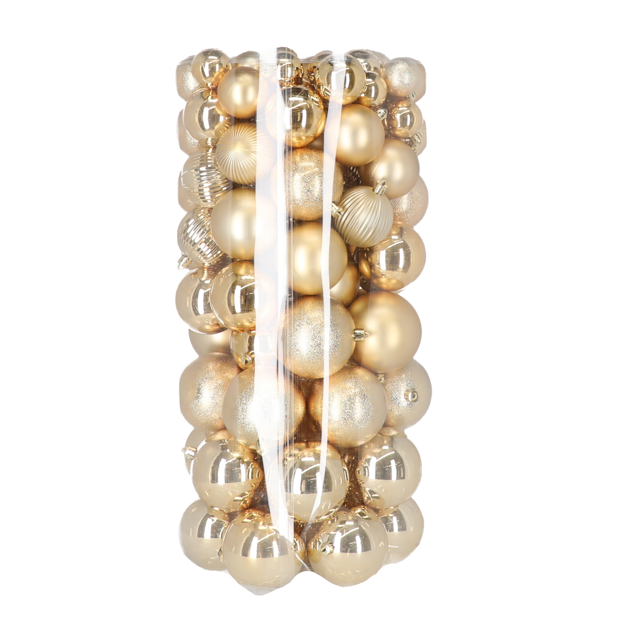 Christbaumschmuck-Set goldfarben 100 Stück