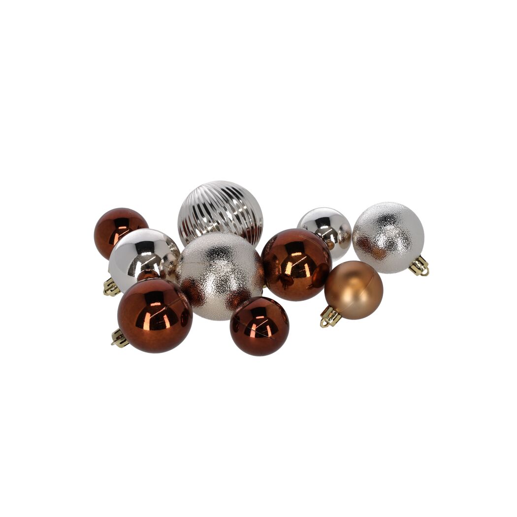 Christbaumschmuck-Set braun 100 Stück