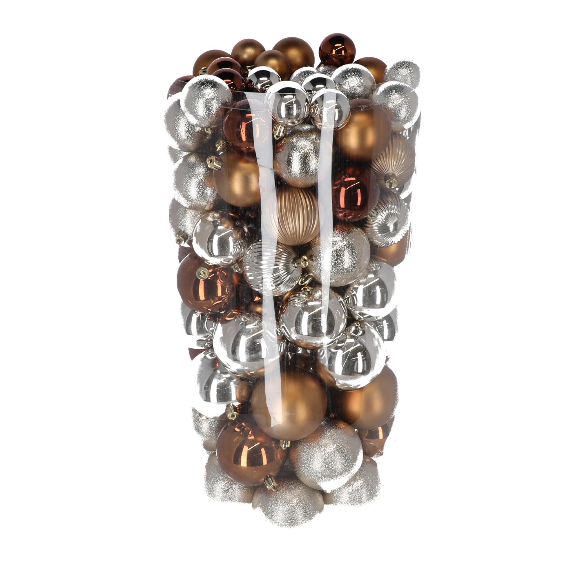 Christbaumschmuck-Set braun 100 Stück