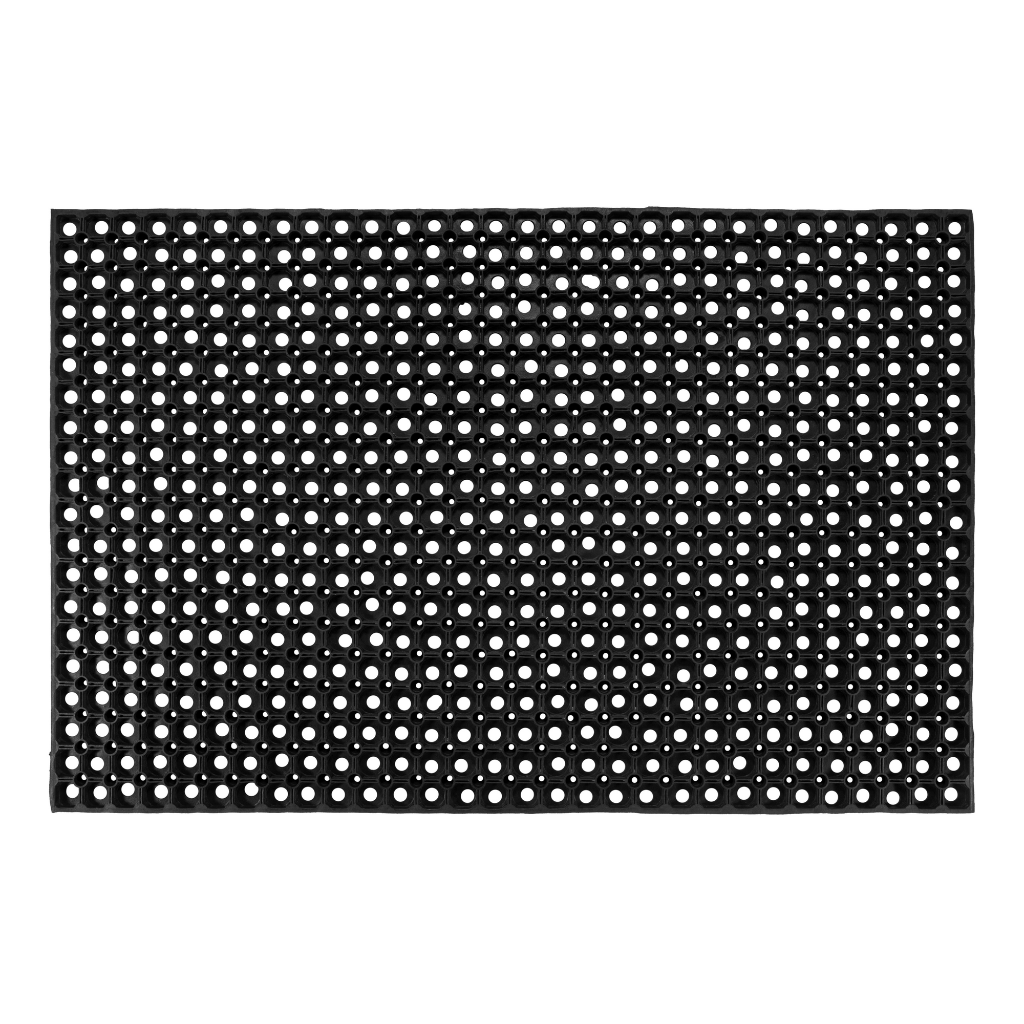 Gummiringmatte schwarz 80 x 120 cm