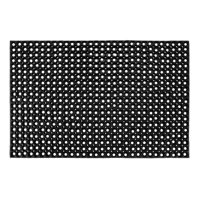Gummiringmatte schwarz 80 x 120 cm