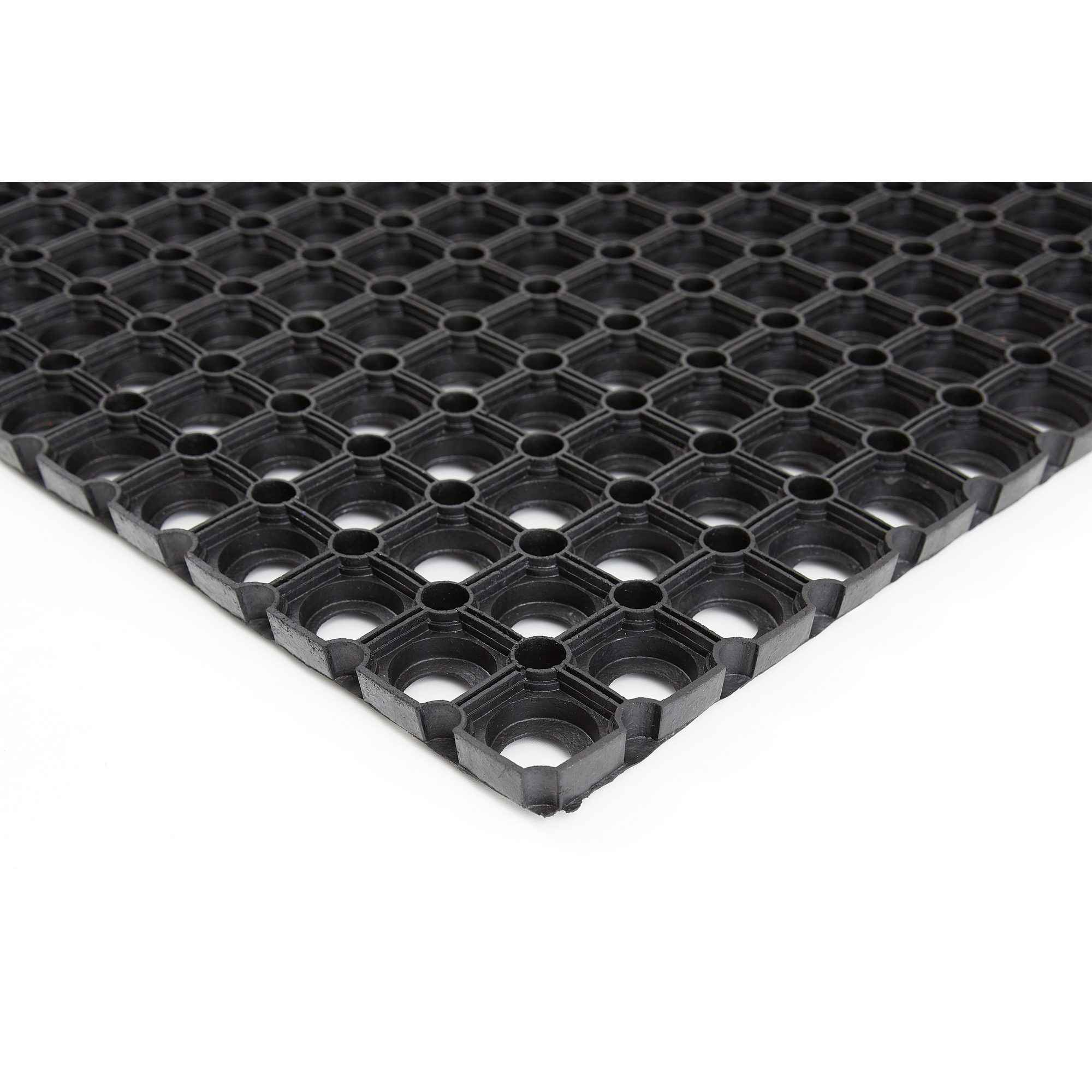 Gummiringmatte schwarz 80 x 120 cm