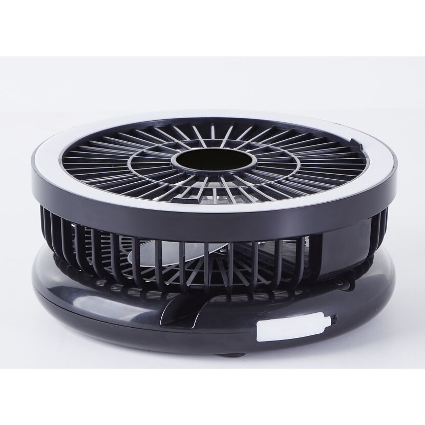 Tischleuchte 'Vesto' schwarz Ø 18,9 x 27,5 cm mit Ventilator