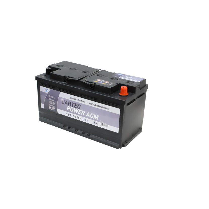 Autobatterie 'Power AGM' 12 V 95 Ah 810 A