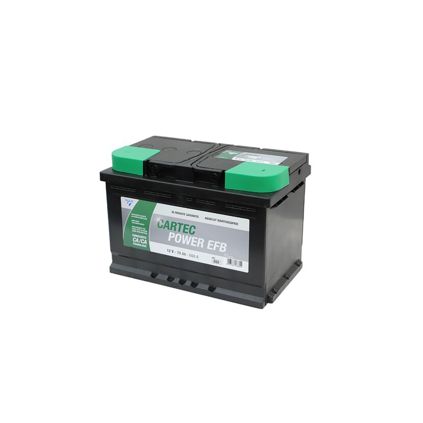 Autobatterie 'Power EFB' 12 V 70 Ah 650 A