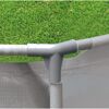 Stahlrahmenpool grau Ø 240 x 51 cm