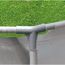 Stahlrahmenpool grau Ø 240 x 51 cm