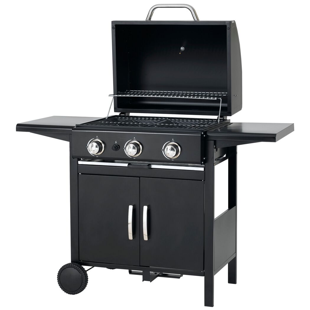 Gasgrill 'Mayfield 3' schwarz 127 x 103 x 58 cm