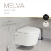 Wand-WC spülrandlos 'Melva' weiß