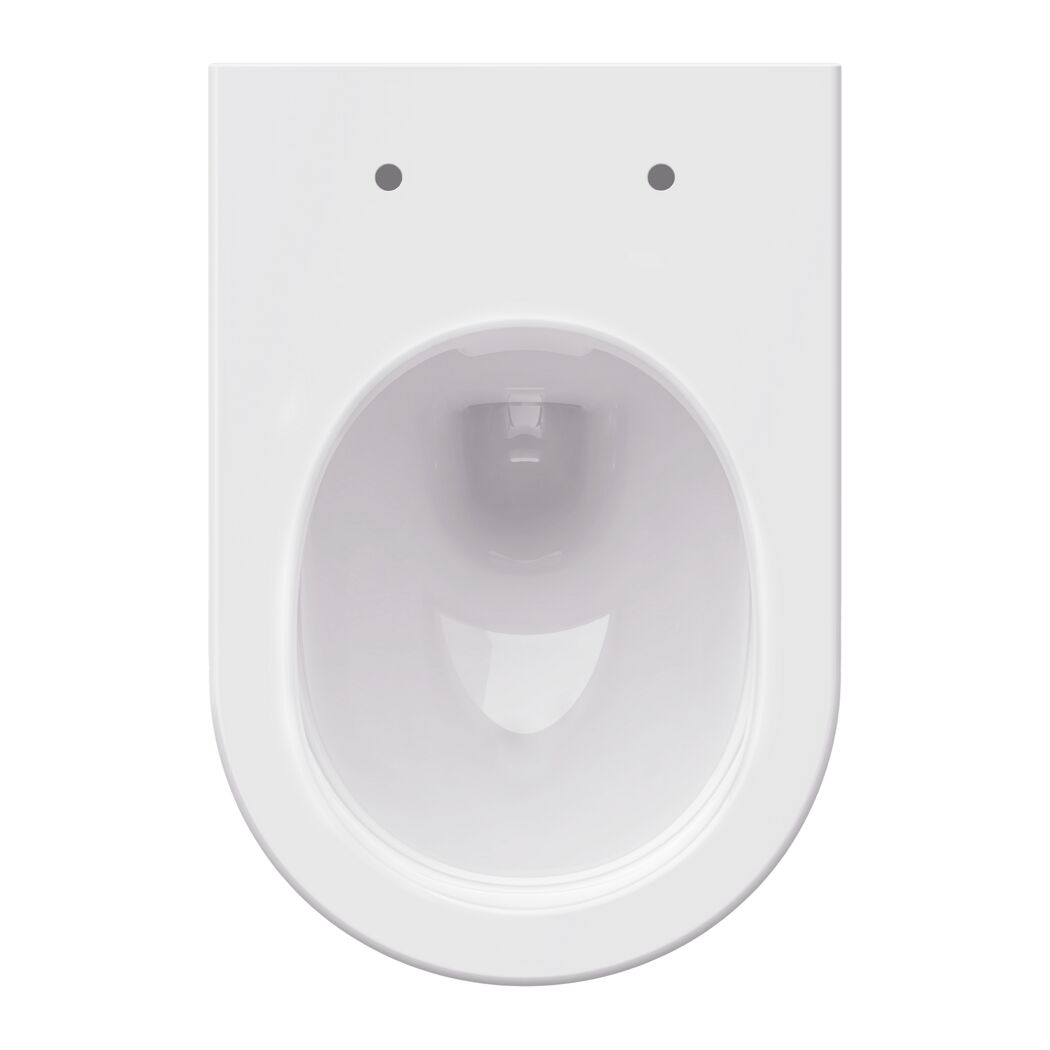 Wand-WC spülrandlos 'Melva' weiß