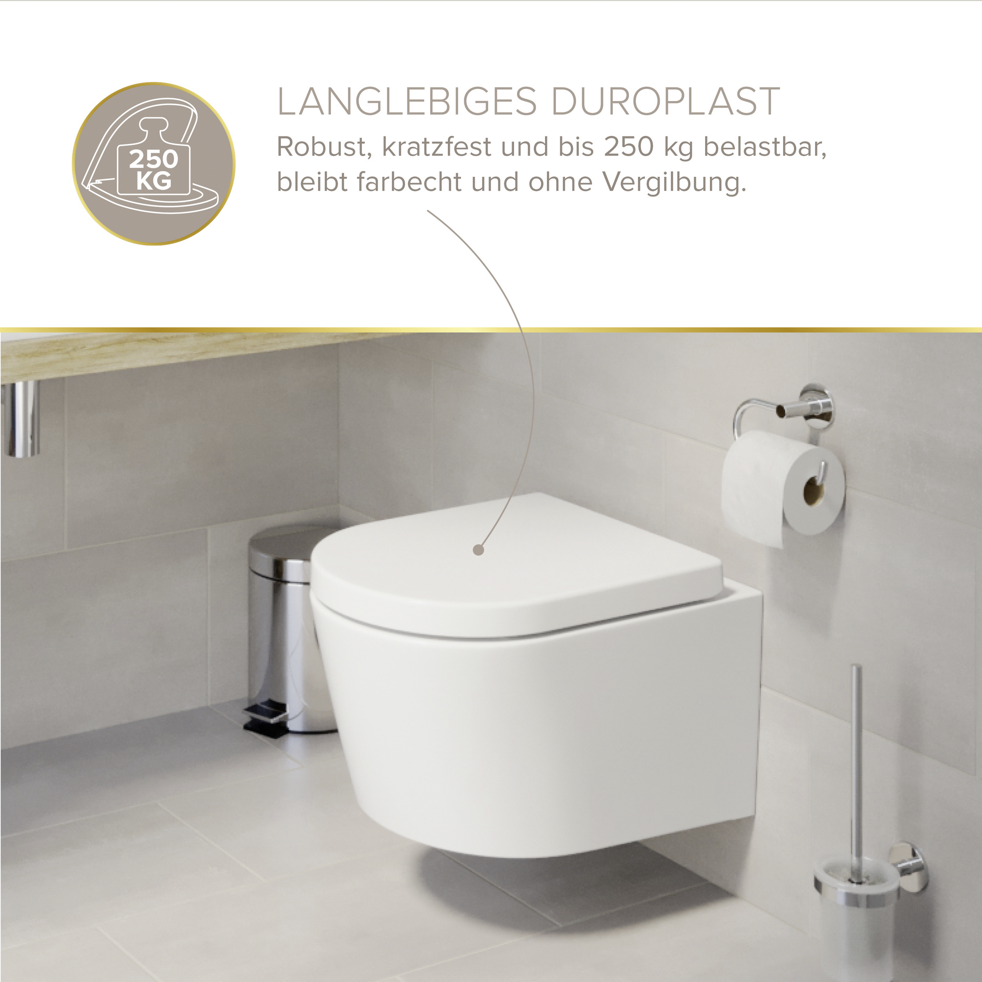 WC-Sitz 'Melva' mit Absenkautomatik, weiß