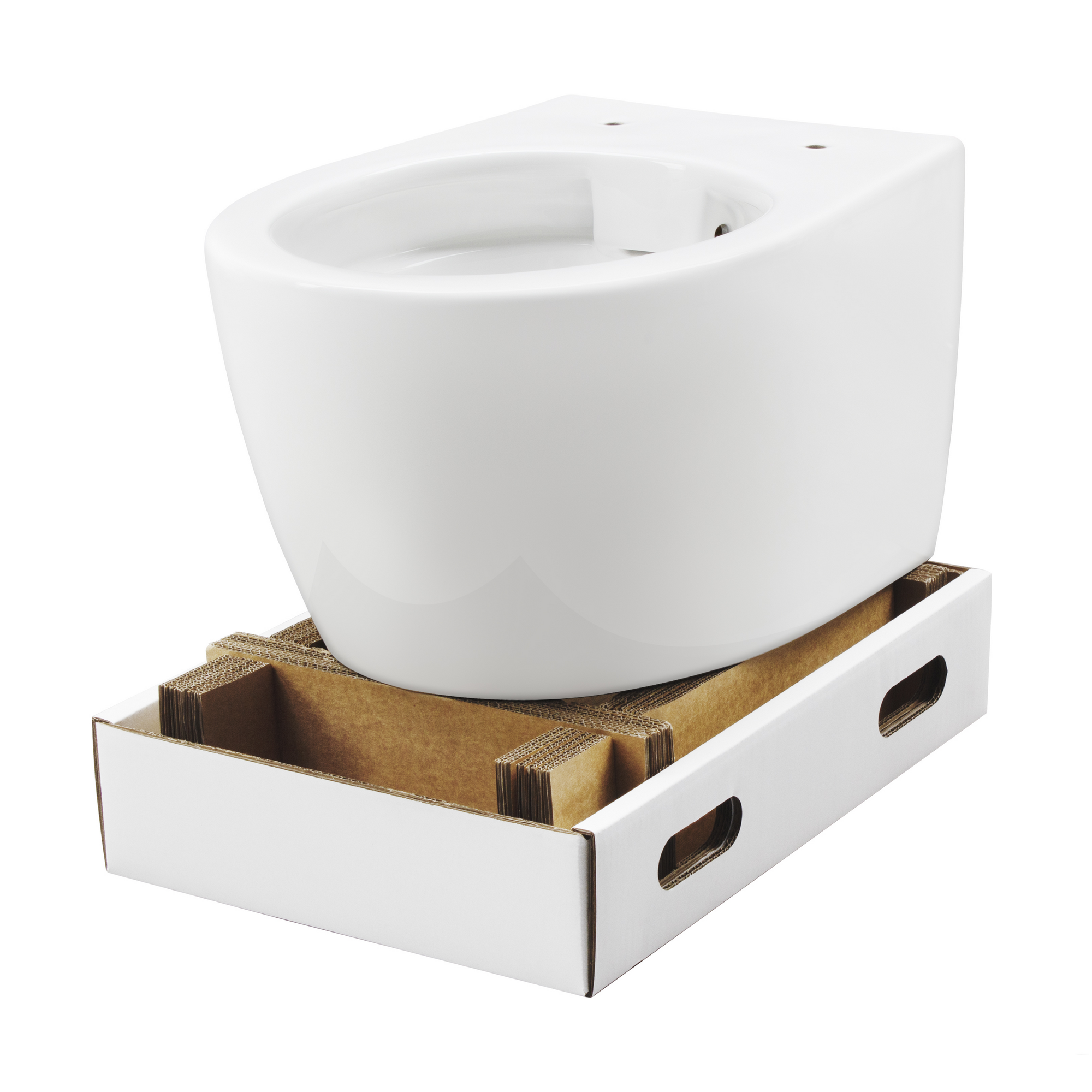 Wand-WC 'Jeno' spülrandlos weiß