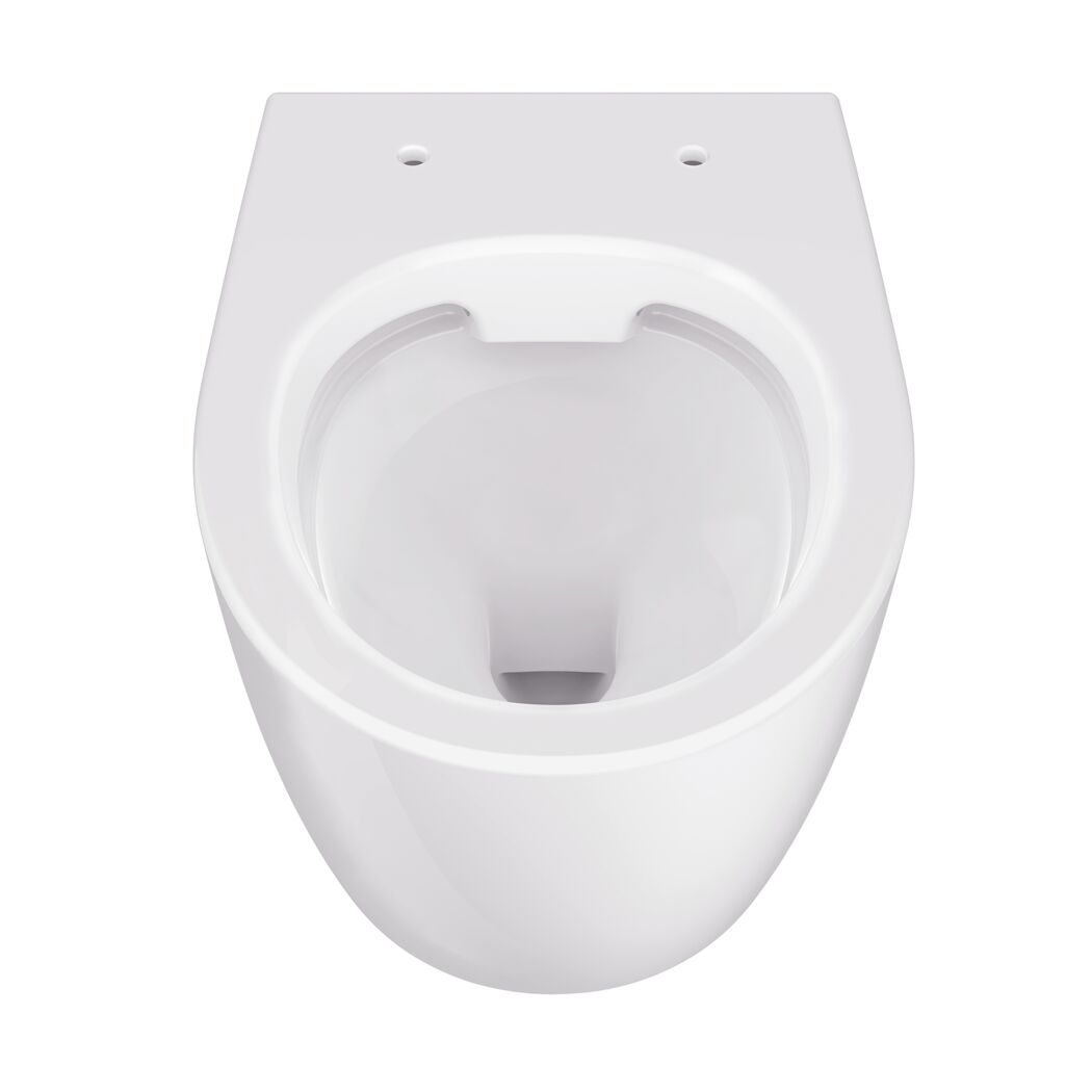 Wand-WC spülrandlos 'Jeno' spülrandlos weiß