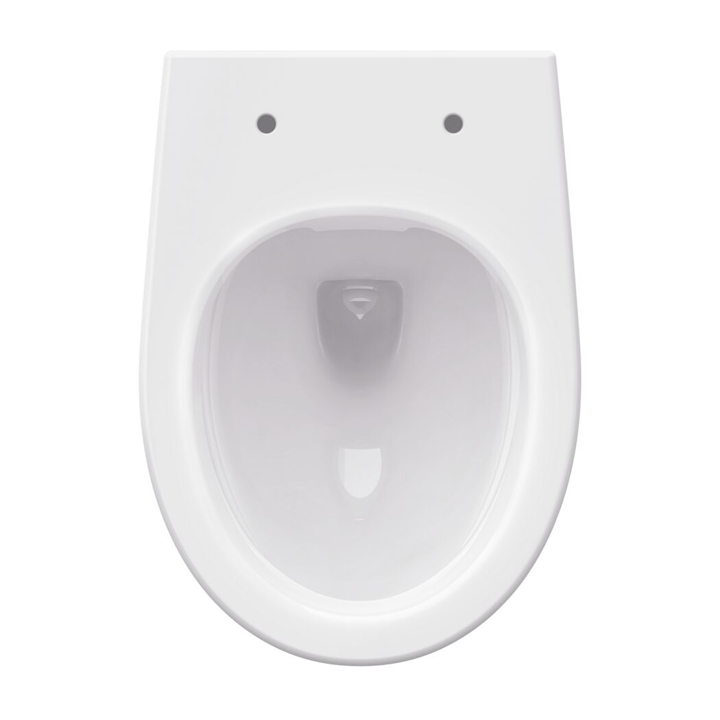 Wand-WC spülrandlos 'Jeno' spülrandlos weiß