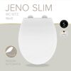 WC-Sitz 'Jeno' mit Absenkautomatik weiß Duroplast