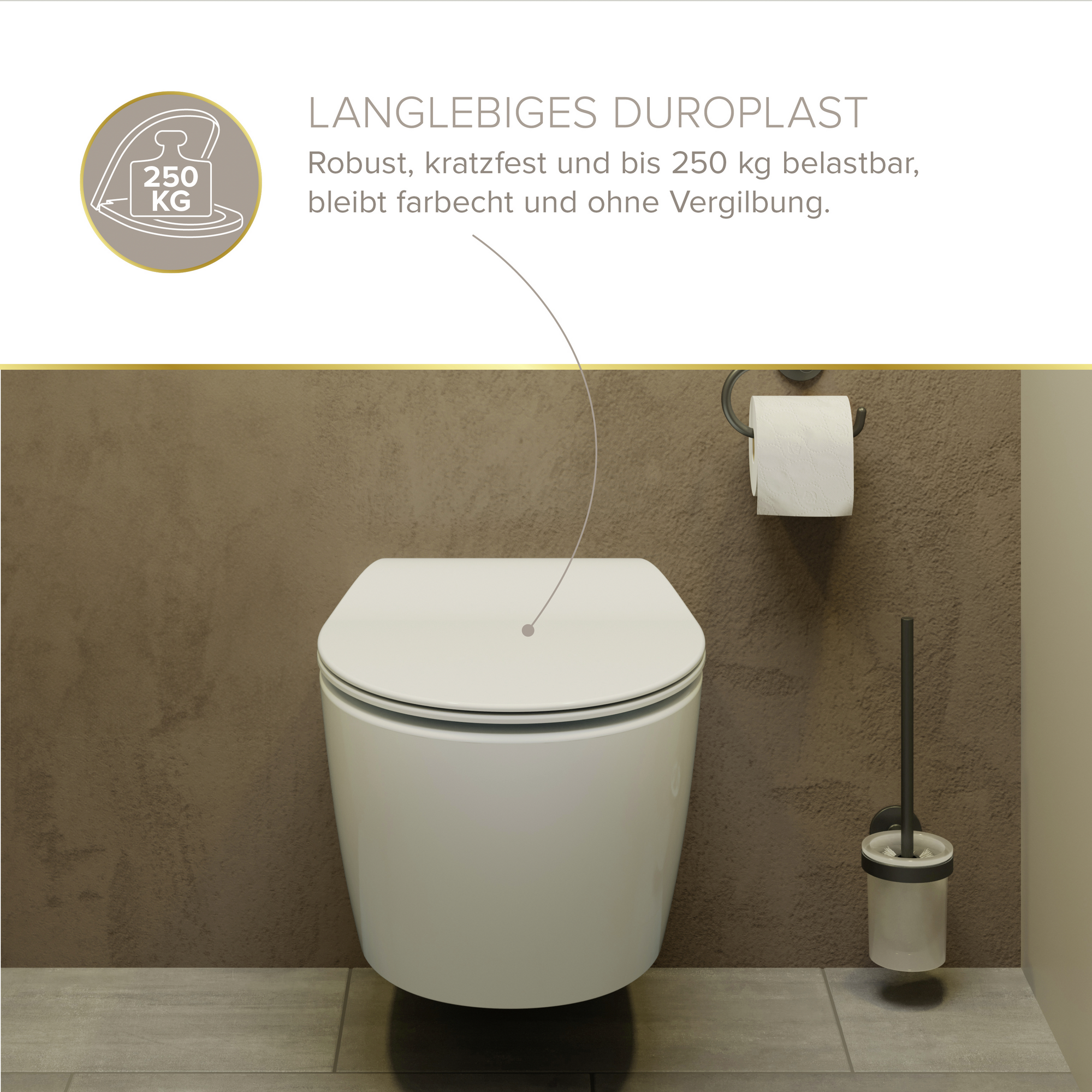WC-Sitz 'Jeno' mit Absenkautomatik, weiß