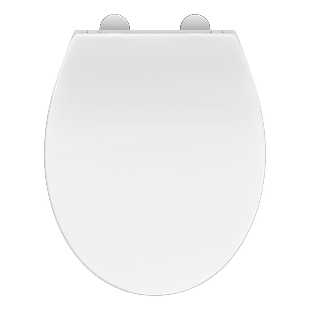 WC-Sitz 'Jeno' mit Absenkautomatik weiß Duroplast