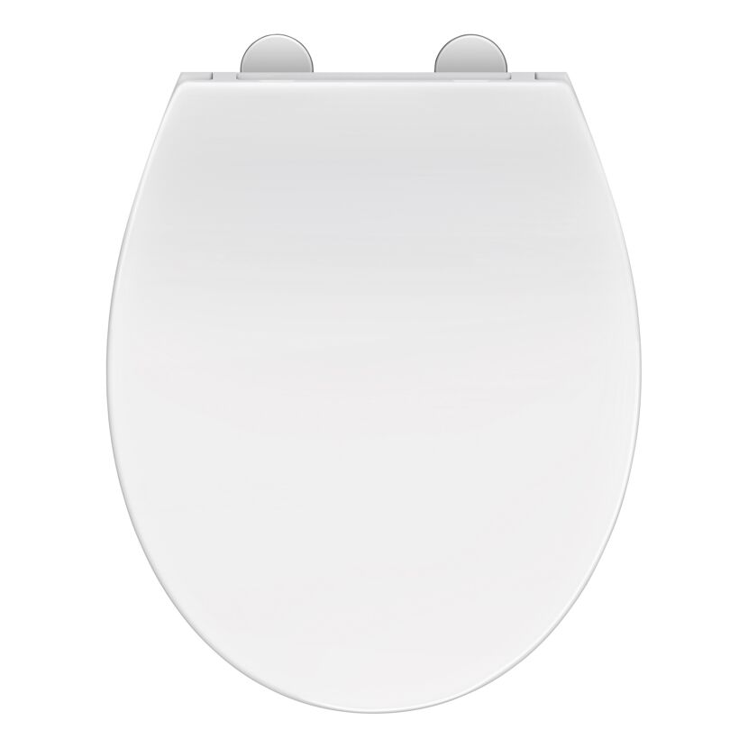 WC-Sitz 'Jeno' mit Absenkautomatik weiß Duroplast