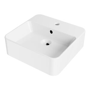 Handwaschbecken 'Valea' weiß 40 x 12,5 x 38,5 cm