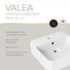 Handwaschbecken 'Valea' weiß 40 x 12,5 x 38,5 cm