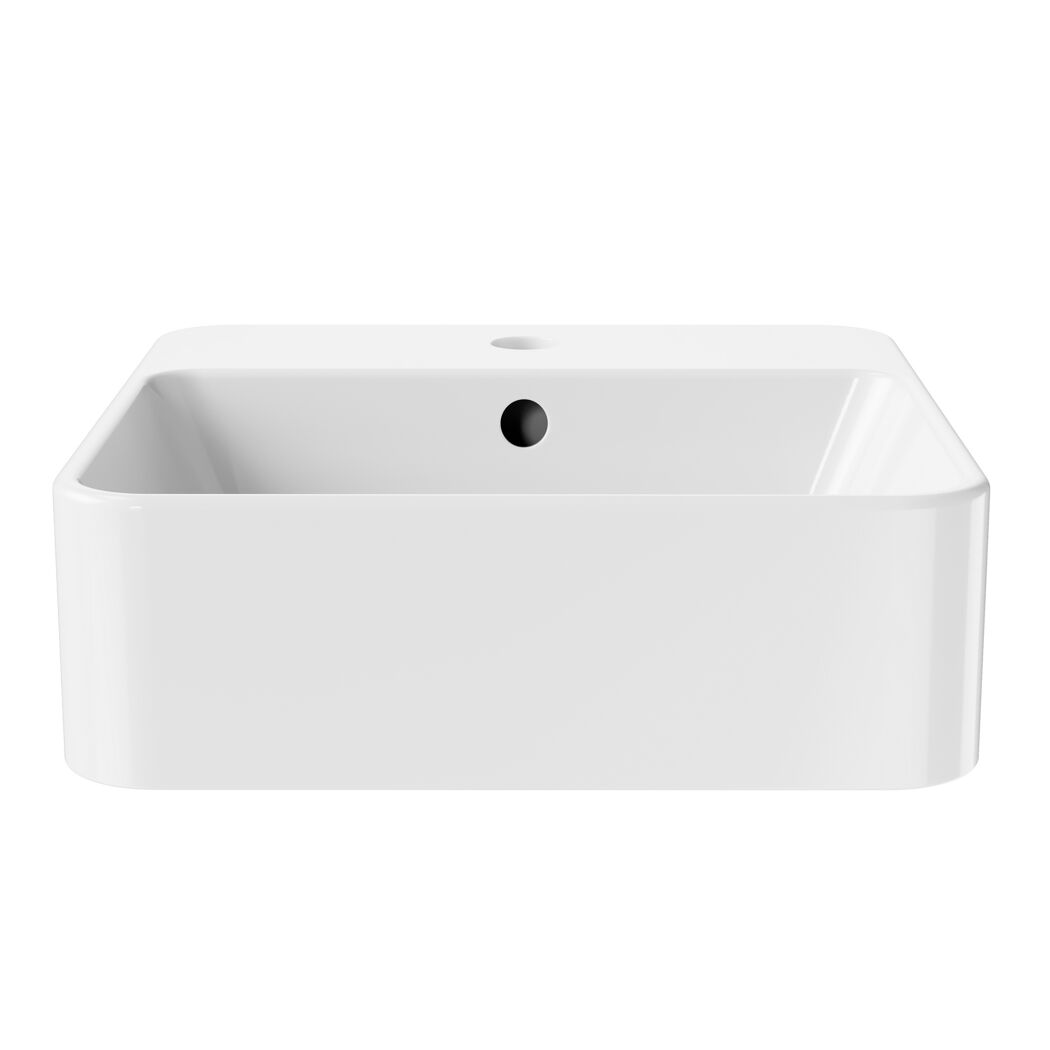 Handwaschbecken 'Valea' weiß 40 x 12,5 x 38,5 cm