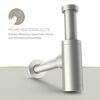 Flaschensiphon 'Juri' edelstahlfarben, 1 1/4" x Ø 32 mm