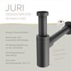 Flaschensiphon 'Juri' schwarz matt, 1 1/4" x Ø 32 mm