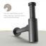 Flaschensiphon 'Juri' schwarz matt, 1 1/4" x Ø 32 mm