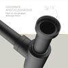 Flaschensiphon 'Juri' schwarz matt, 1 1/4" x Ø 32 mm