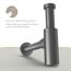 Flaschensiphon 'Juri' graphit, 1 1/4" x Ø 32 mm
