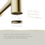 Flaschensiphon 'Juri' gold, 1 1/4" x Ø 32 mm