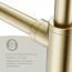 Flaschensiphon 'Juri' gold, 1 1/4" x Ø 32 mm