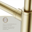 Flaschensiphon 'Juri' gold, 1 1/4" x Ø 32 mm