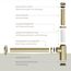 Flaschensiphon 'Juri' gold, 1 1/4" x Ø 32 mm