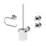 Badaccessoire-Set 'Vida' chromfarben 4-teilig