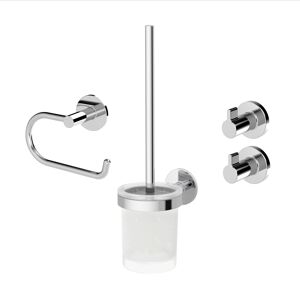 Badaccessoire-Set 'Vida' chromfarben 4-teilig