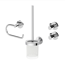 Badaccessoire-Set 'Vida' chromfarben 4-teilig