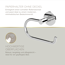 Badaccessoire-Set 'Vida' chromfarben 4-teilig