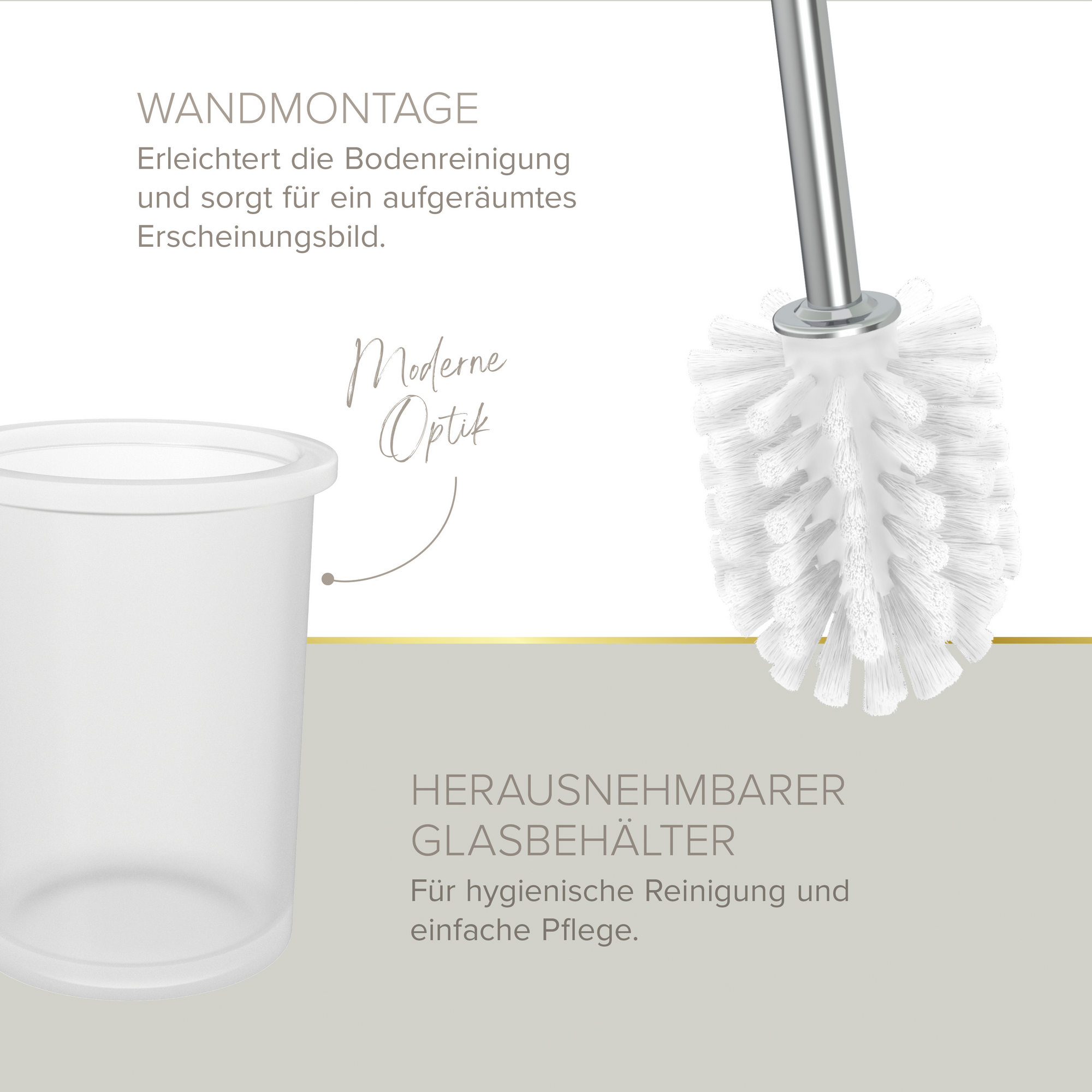 Badaccessoire-Set 'Vida' chromfarben 4-teilig